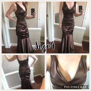 Brown formal dress- obo